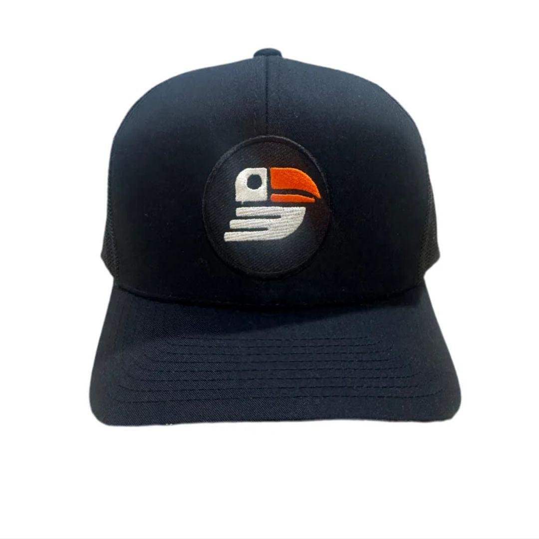 Midnight Bird Golf Trucker Hat (Black)