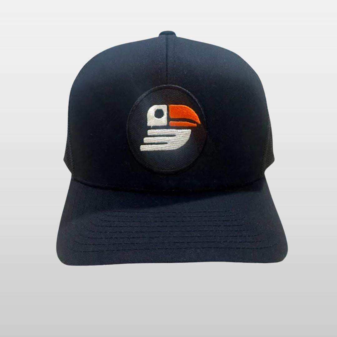Midnight Bird Golf Trucker Hat (Black)