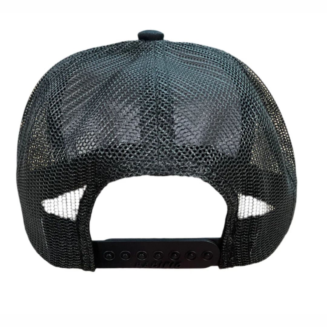 Midnight Bird Golf Trucker Hat w/ Rope (Black)