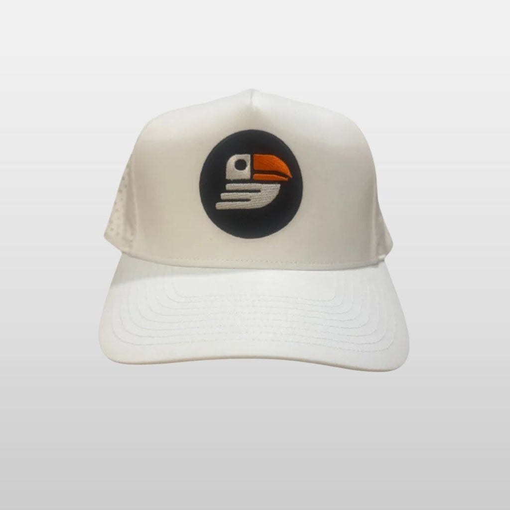 Snapback Performance Golf Hat (White)