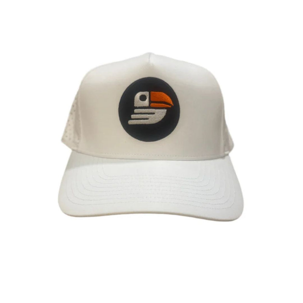 Snapback Performance Golf Hat (White)