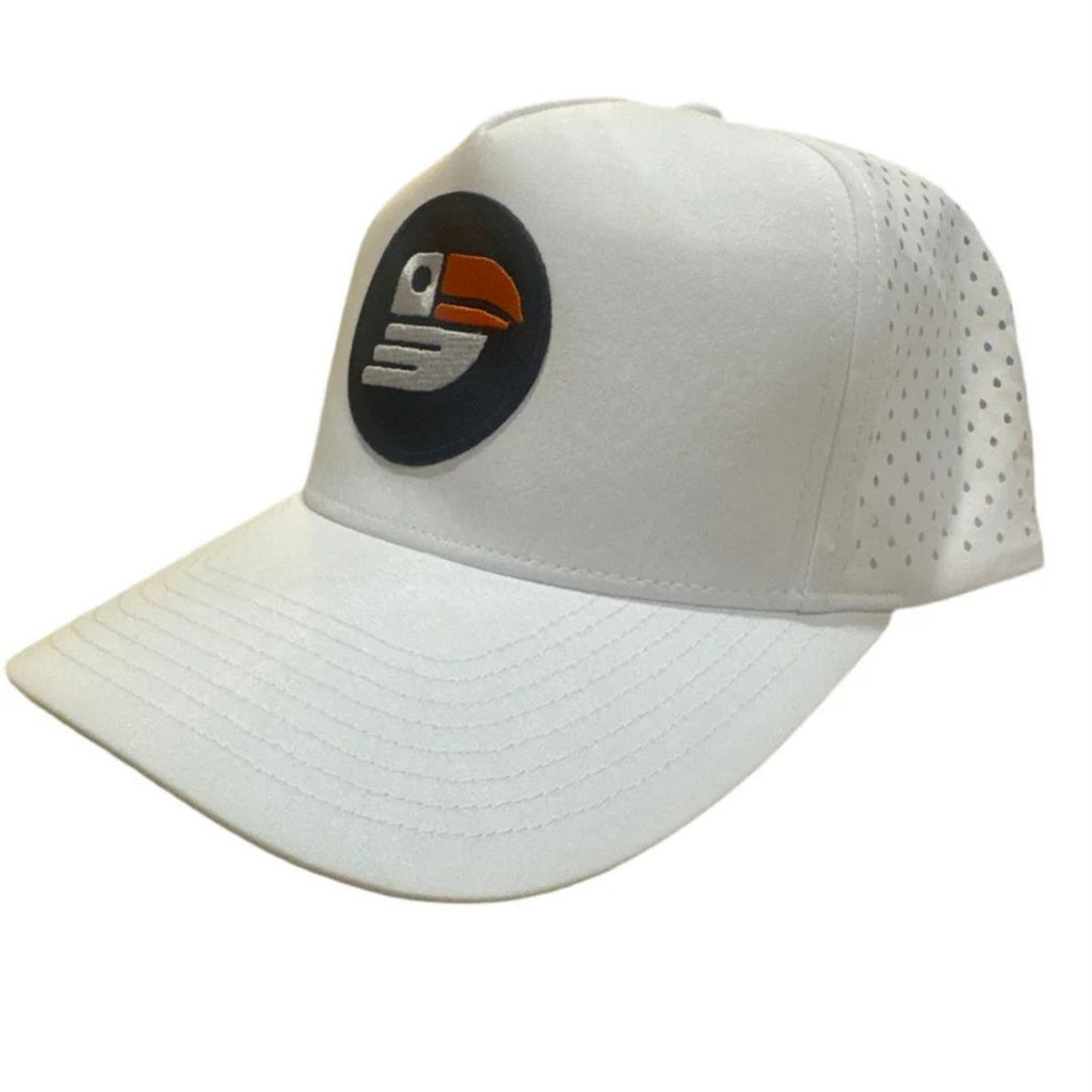 Snapback Performance Golf Hat (White)