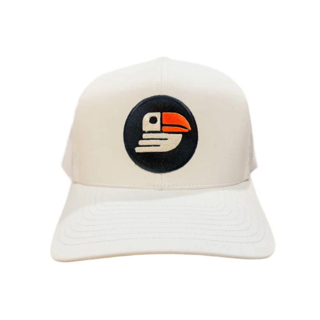 Snapback Golf Trucker Hat (White)