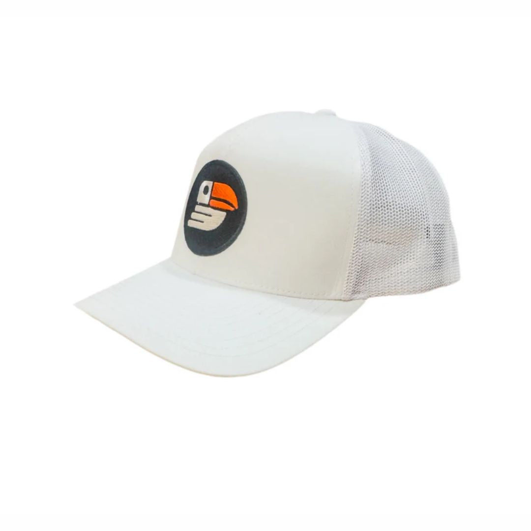 Snapback Golf Trucker Hat (White)