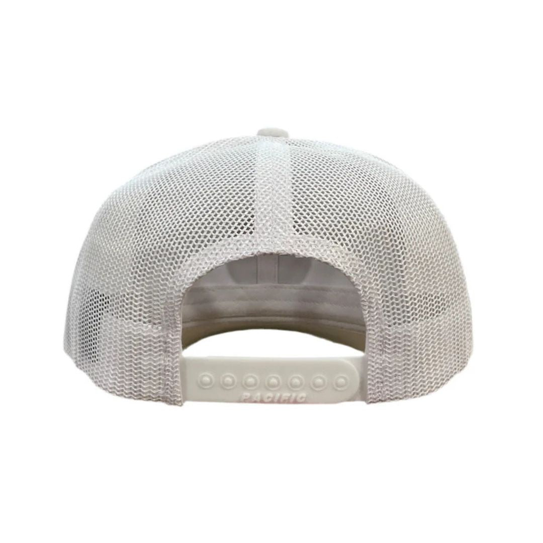 Snapback Golf Trucker Hat (White)