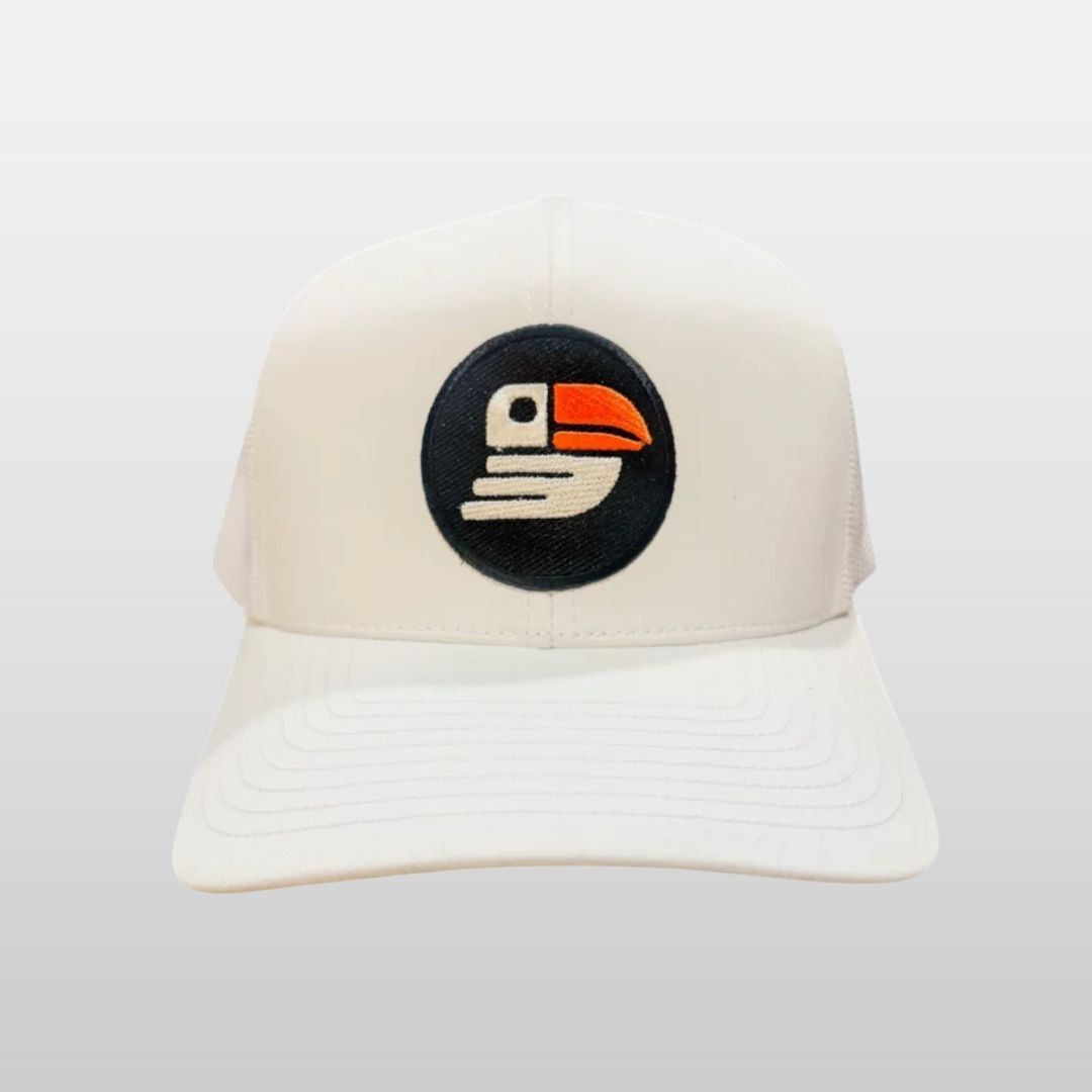 Snapback Golf Trucker Hat (White)