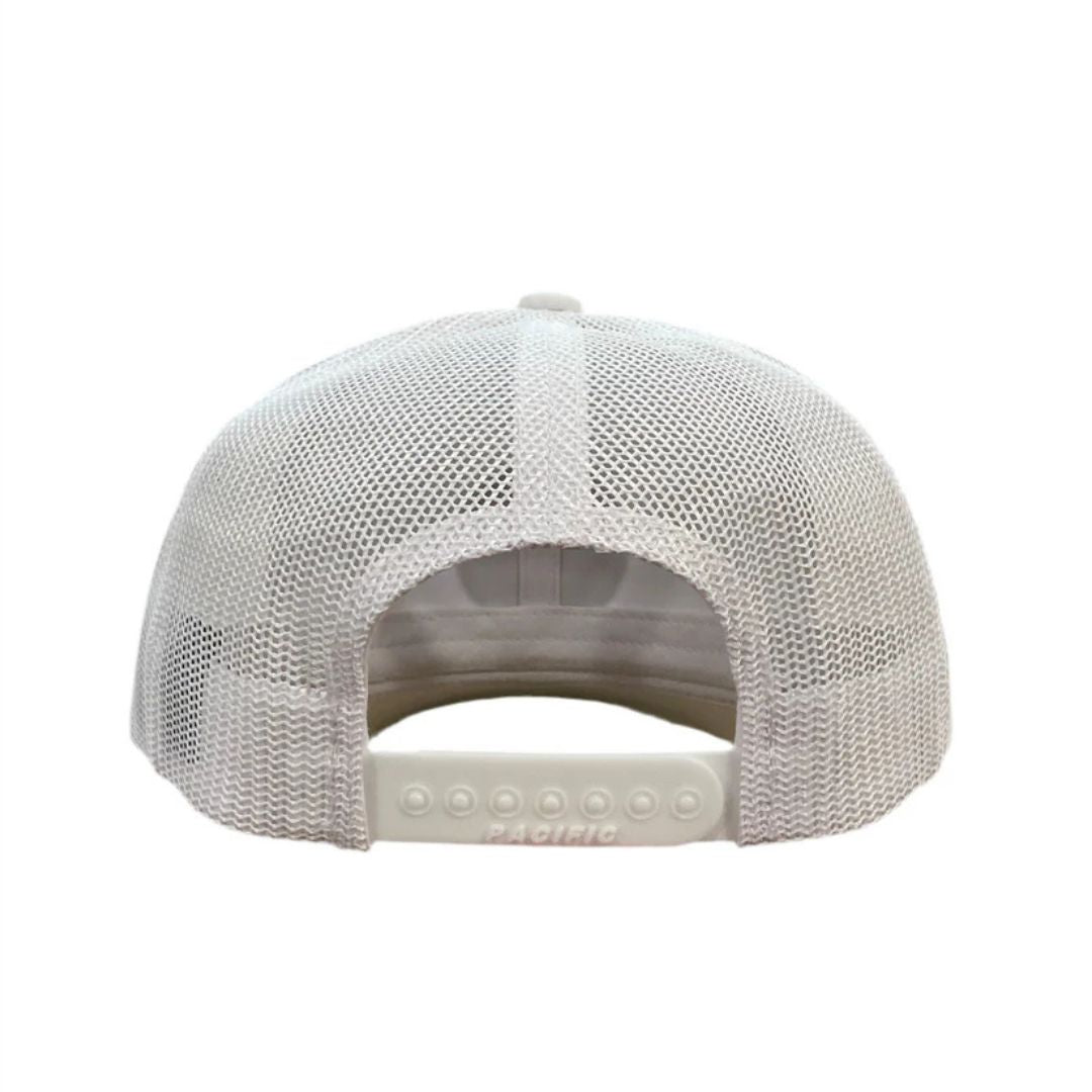 Snapback Golf Trucker Hat w/ Rope (White)